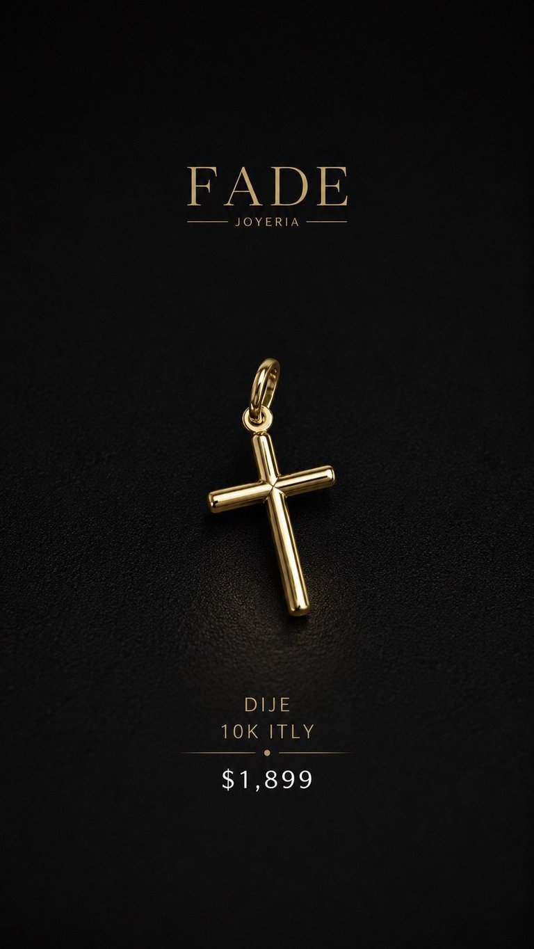 Dije de Cruz Oro 10K