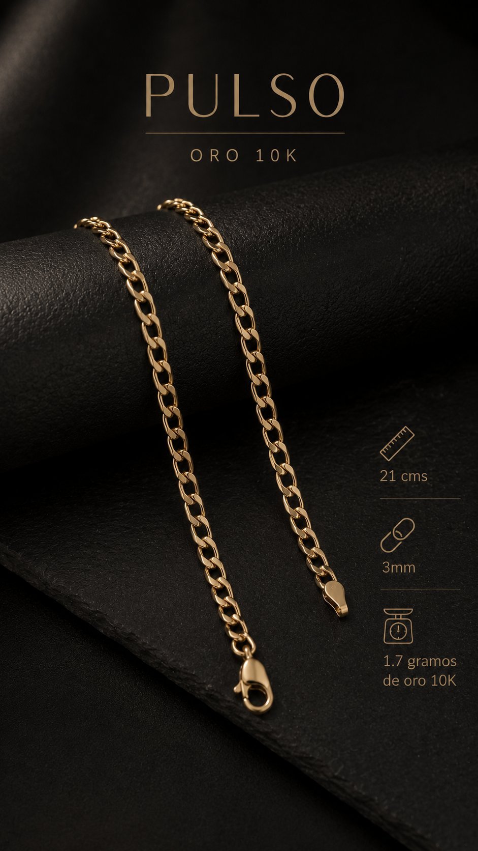 Cadena Doble Oro 10K